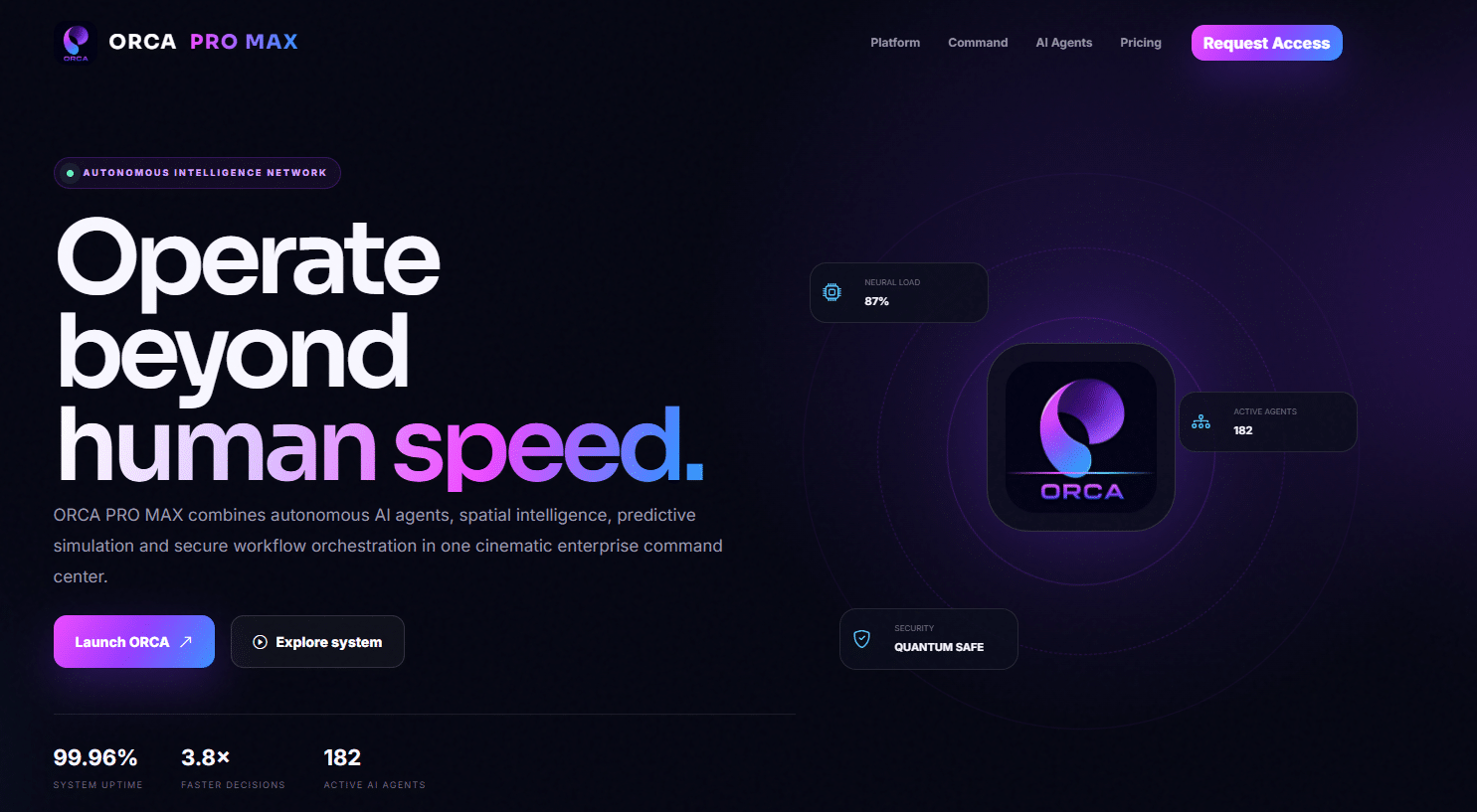 Template ORCA Autonomous Intelligence Platform
